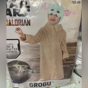 Star Wars Grogu Costume Tan Halloween Toddler 3t-4T